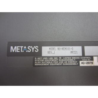Johnson Controls NU-NCM101-0 NUNCM1010 Module Damaged Face Hinge - Used