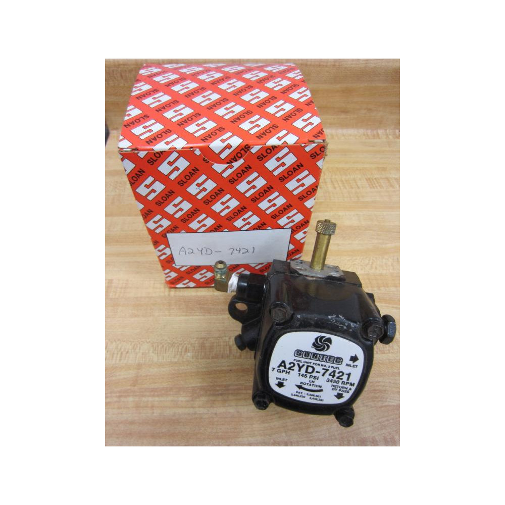 Sloan A2YD-7421 Suntec A2YD7421 Pump Fuel Unit for No. 2 Fuel