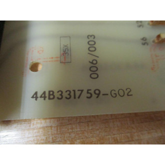 General Electric 44B331759-G02 GE Circuit Board 44A305046 - Used