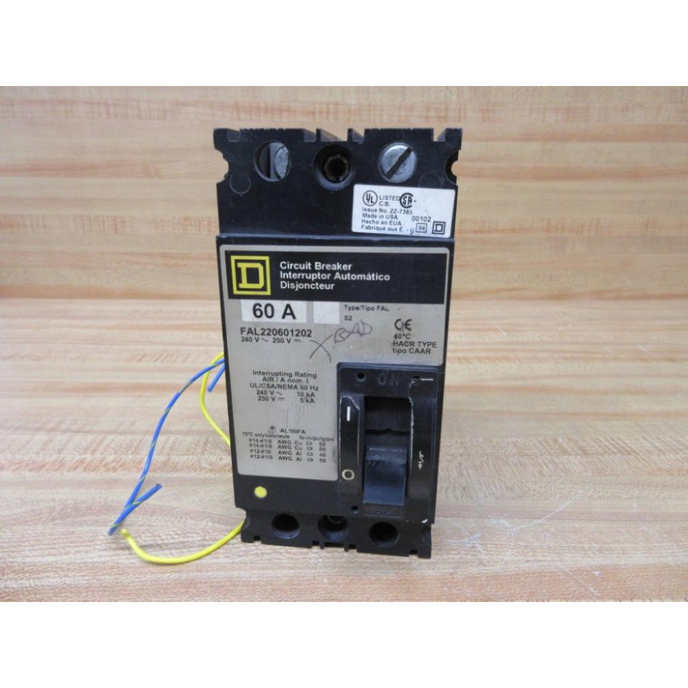 Square D FAL220601202 Circuit Breaker - Used