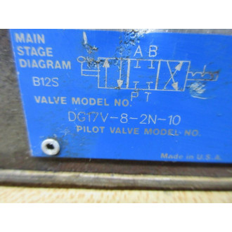 Eaton DG17V-8-2N-10 Vickers Directional Control Valve DG17V82N10 - Used