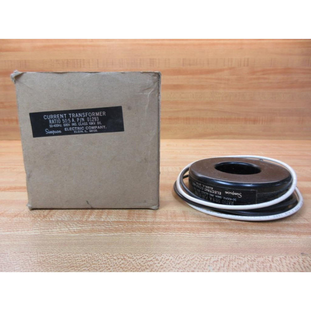 Simpson Electric Company 01293 Current Transformer
