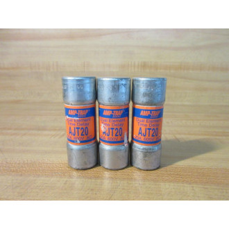 Gould Shawmut Ferraz Mersen AJT20 Fuse Cross Ref 4TAR8 (Pack of 3) - Used