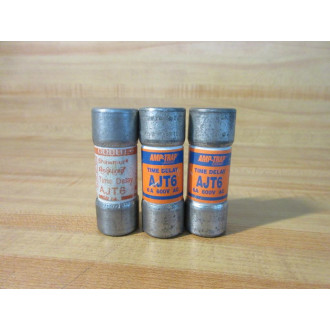 Gould Shawmut Ferraz AJT6 Mersen Amp-Trap Fuse (Pack of 3) - Used