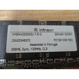 Infineon HYS64V32300GU-7.5-D 32Mx64 SDRAM Memory - Used
