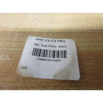 BL Bearings 6005 ZZC3 PRX Ball Bearing 6005 ZC3 (Pack of 3) - New No Box