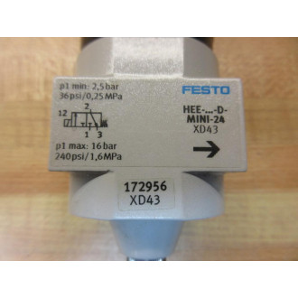 Festo HEE-D-MINI-24 Pneumatic Valve HEEDMINI24 - Used