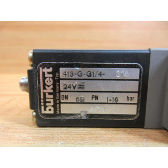 Burkert 413-G-G14 Solenoid Valve 413GG14 - Used