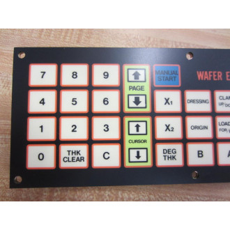 3502-00232 Wafer Edge Grinding Machine Keypad w Key - New No Box