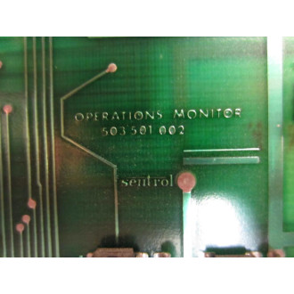 Sentrol 503 501 002 Operations Monitor Board 503501002 - Used