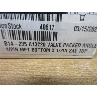Mueller Refrigeration A 13220 Receiver Valve A13220