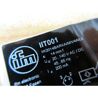 IFM Efector IIT001 Inductive Sensor IIK2014BARKAMV4ALS