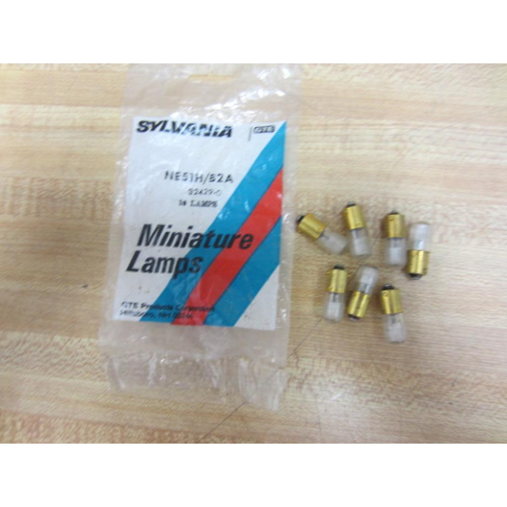 Sylvania NE51HB2A Miniature Lamp Bulb 32429-0 (Pack of 6)