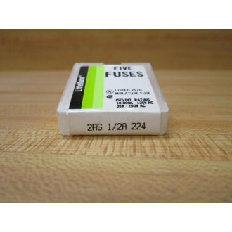 Littelfuse 2AG-12A Fuse 2AG12A 224 Pigtail, Jagged Wire Element (Pack of 10)