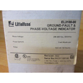 Littelfuse EL3100-00 Voltage Indicator EL310000
