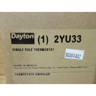 Dayton 2YU33 Marley Single Pole Thermostat UHMT1