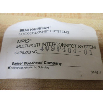 Brad Harrison 409P404-01 Daniel Woodhead Multi-Port Interconnect System - New No Box