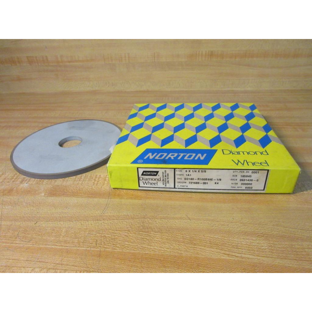 Norton SD180-R100B99E-18 Diamond Wheel 0631438-0