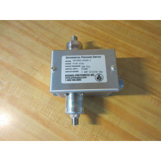 Koenig Pretempco DPS300S-P40PF-5 Differential Pressure Switch - New No Box