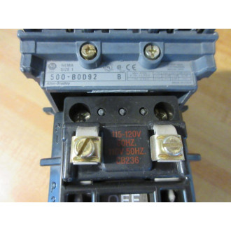 Allen Bradley 500-B0D92 Contactor 500B0D92 - New No Box
