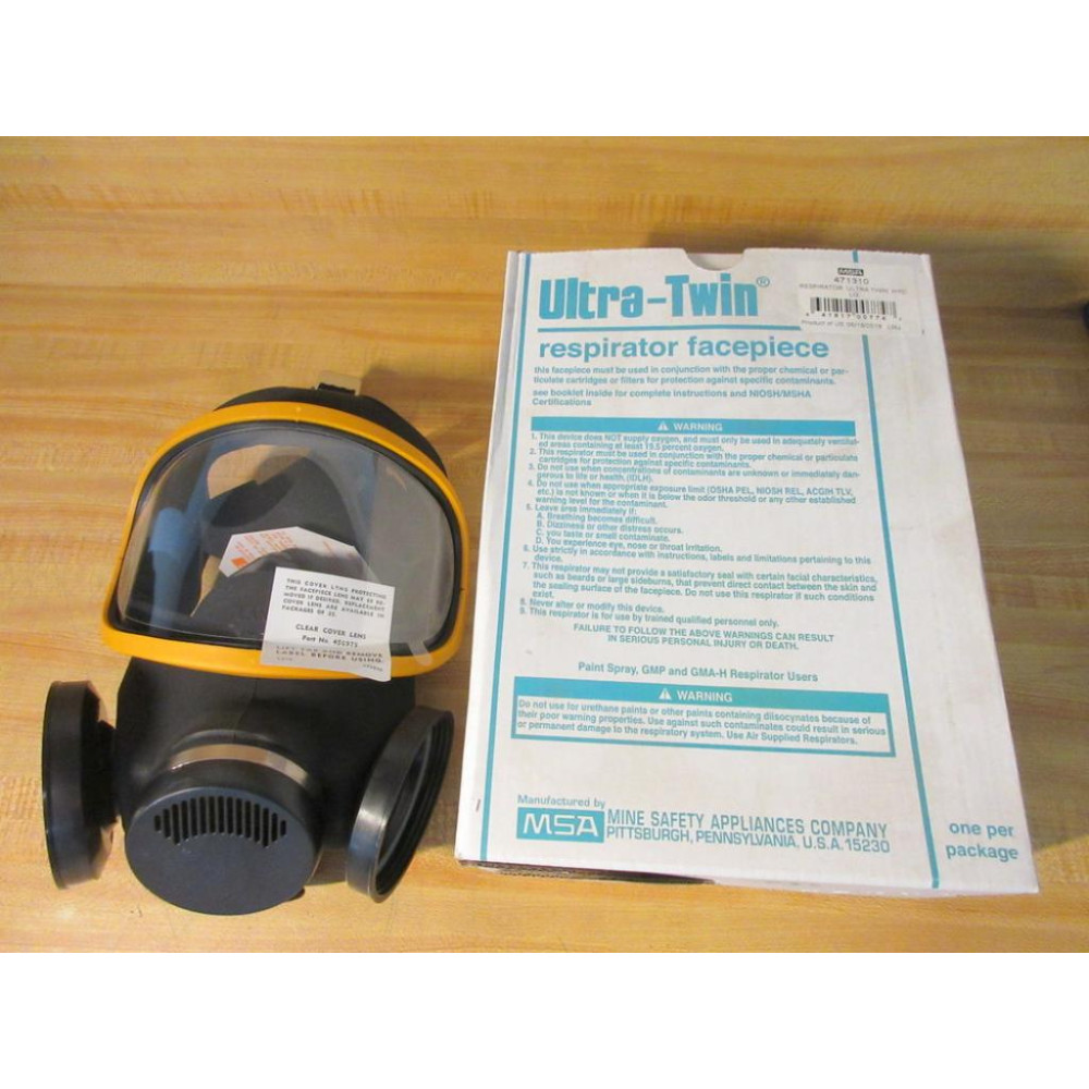 MSA 471310 Ultra-Twin Respirator Full-Facepiece