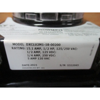 Flowserve DXCLU2M1-18-00200 Ultraswitch Limit Switch Mounted - New No Box