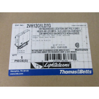 Thomas & Betts 2VH12G1LD7G Lightalarms Emergency Light