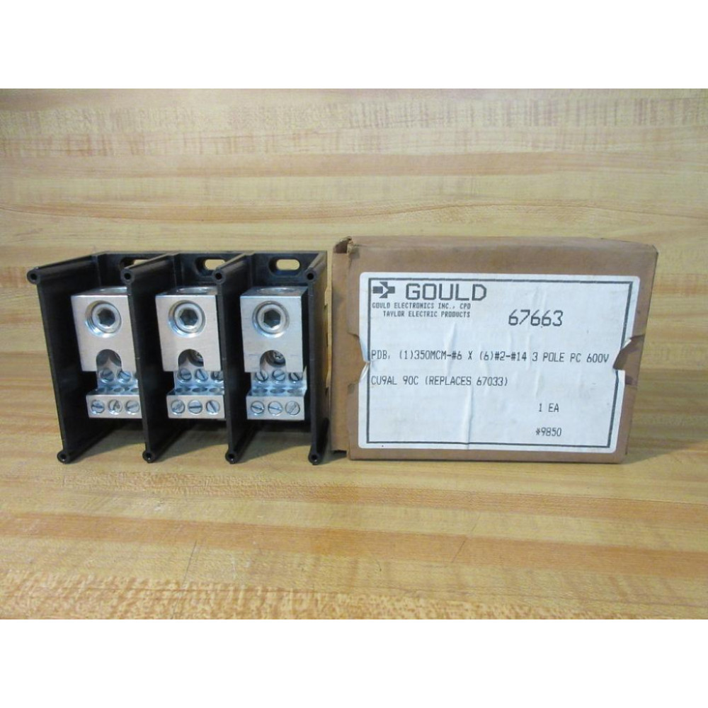Gould Shawmut Ferraz 67663 Mersen Terminal Block