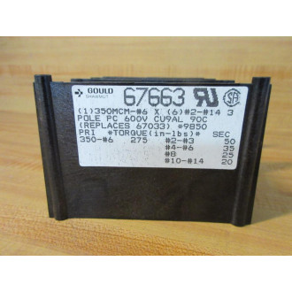 Gould Shawmut Ferraz 67663 Mersen Terminal Block