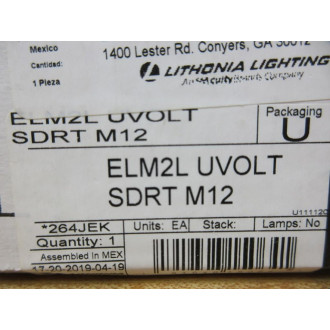 Lithonia Lighting ELM2L UVOLT SDRT M12 Lighting ELM2LUVOLTSDRTM12