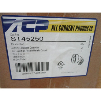 All Current Products ST45250 ACP 2-12" Liquidtight Connector 45°
