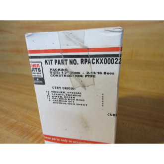 Fisher RPACKX00022 Valve Repair Packing Kit