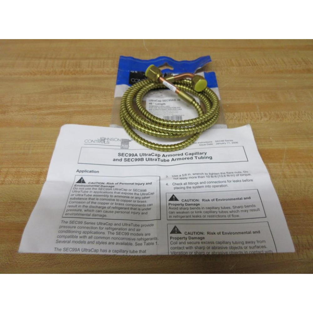 Johnson Controls SEC99AB-48 UltraCap Pressure Control Hose SEC99AB48