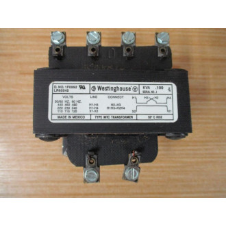 Westinghouse 1F0892 Control Transformer