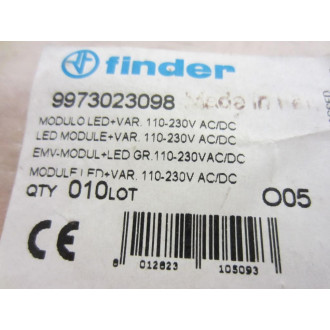 Finder 99.73.0.230.98 Relay Miniature Resistor Module 9973023098 (Pack of 10)