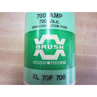 Brush Xl 70F 700 Amp 700 Vac Semiconductor Fuse - Used