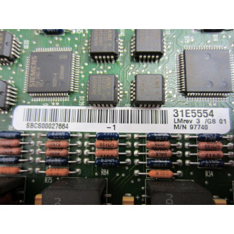 Siemens 31E5554 Circuit Board S30810-Q2485-X000-3- Rev 3 - Used