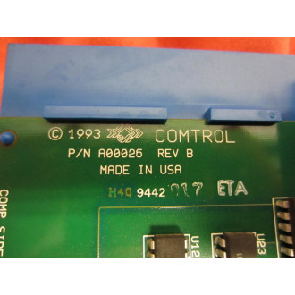 ComTrol A00026 Circuit Board HMXX0004B Rev B - Used