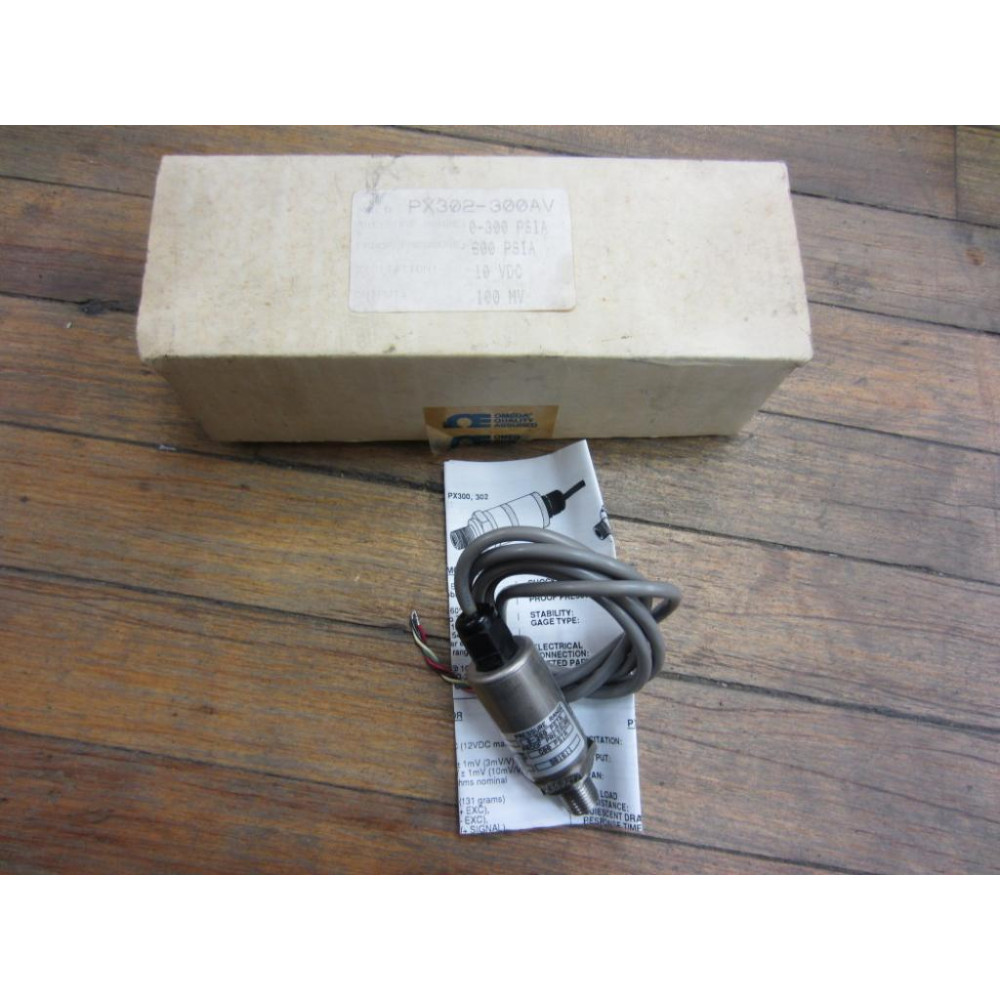 Omega Engineering PX302-300AV Pressure Transducer 0-300 PSI