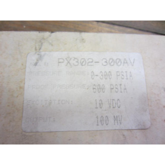 Omega Engineering PX302-300AV Pressure Transducer 0-300 PSI