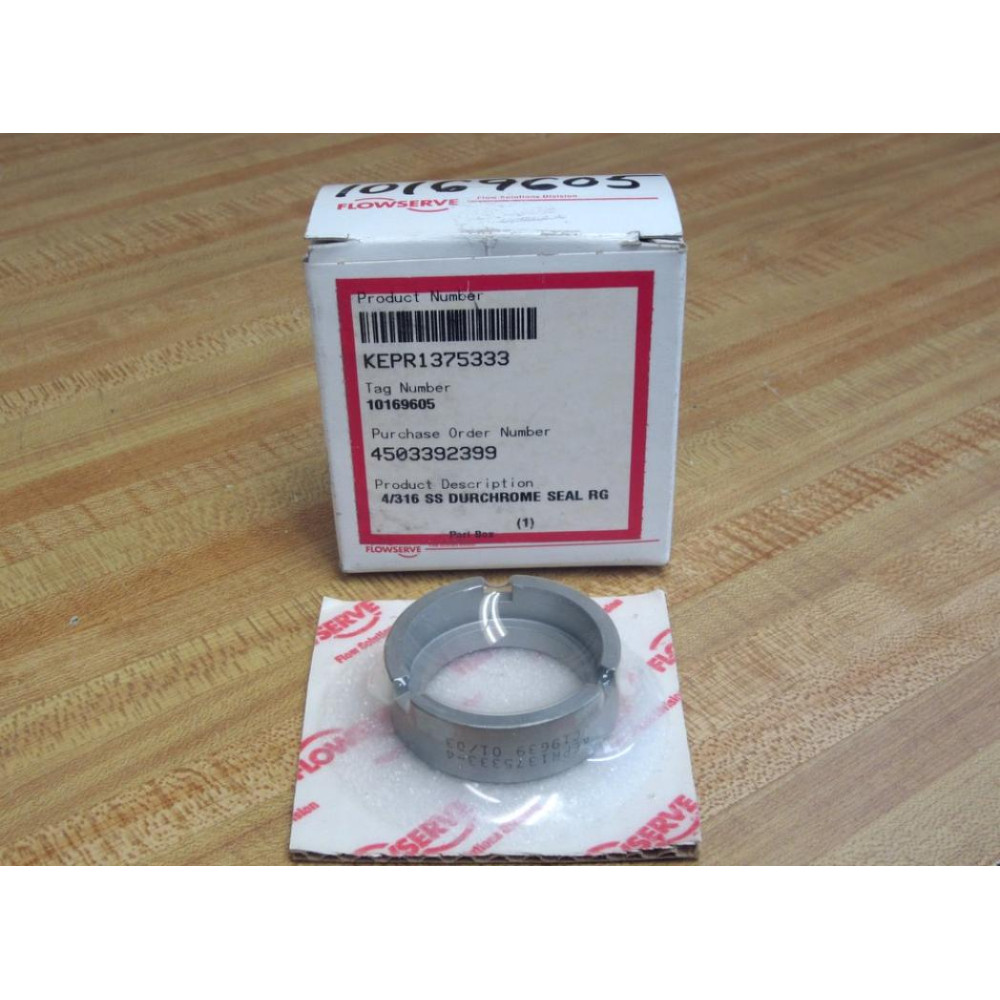 Flowserve KEPR1375333 4316 SS Durchrome Seal Ring Flowserve KEPR1375333 4316 SS Durchrome Seal Ring