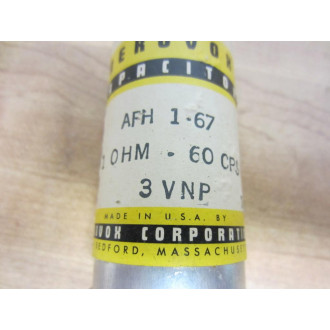 Aerovox AFH 1-67 Capacitor 3 VNP 1 OHM-60 CPS - New No Box