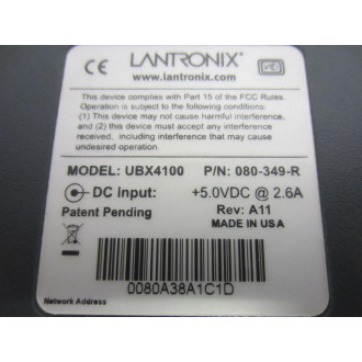 Lantronix UB4100001-02 Interface Module UBox 080-349-R UBX4100 Rev: A12 - Used