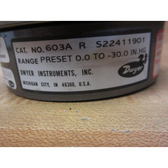 Dwyer W.S32890201 Pressure Transmitter 603A R, S22411901