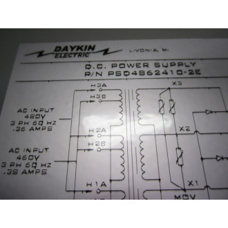 Daykin PSD4862410-2E Power Supply Enclosed 24V PSD48624102E - New No Box