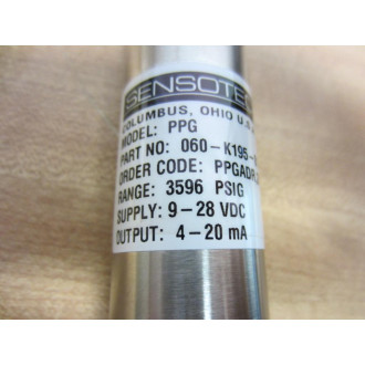 Honeywell 060-K195-01-01 Transducer Model PPG Sensotec