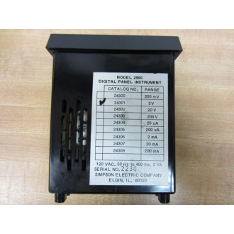 Simpson 2860 Digital Meter 24301