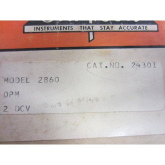 Simpson 2860 Digital Meter 24301