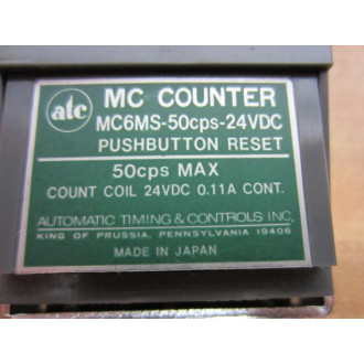 ATC MC6MS-50CPS-24VDC Counter MC6MS50CPS24VDC - New No Box