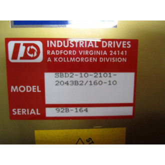 Industrial Drives SBD2-10-2101-2043B2160-10 SBD2-10-2101 92B-164